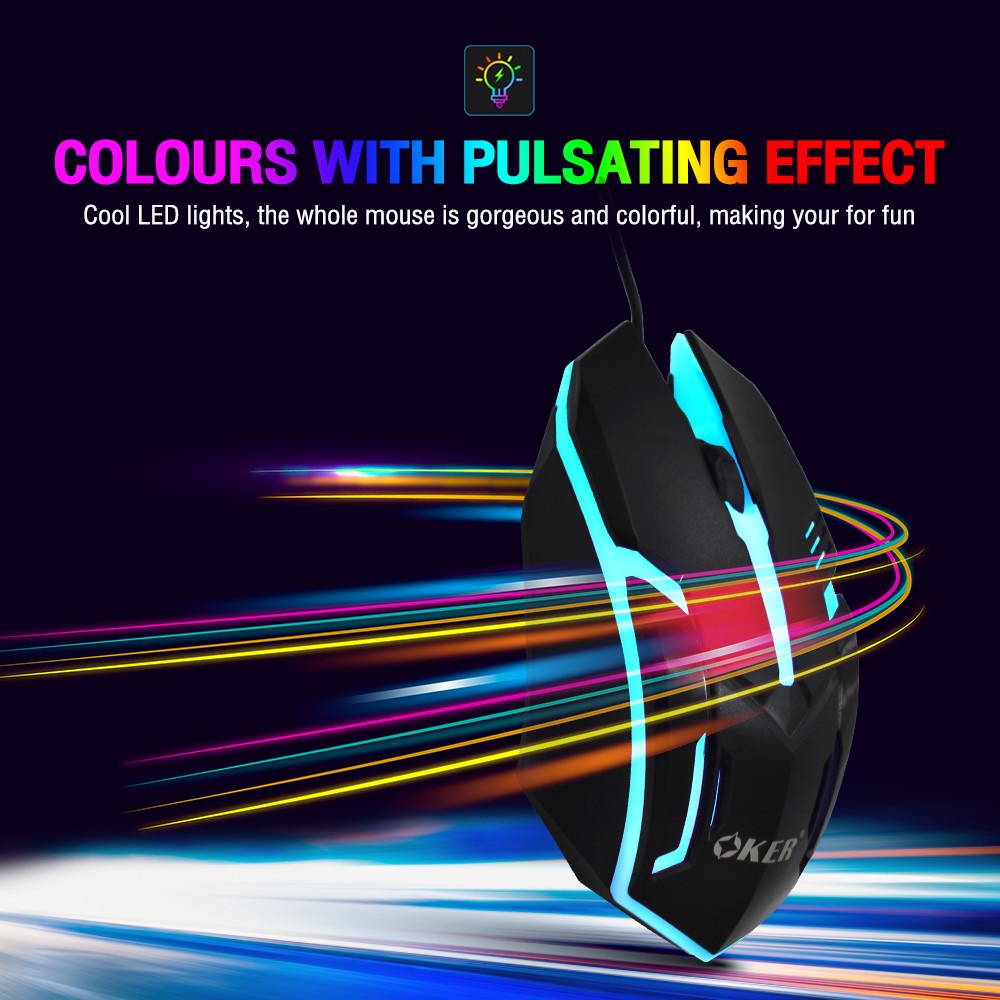 oker-wired-led-mouse-op-167-เมาส์ไฟled-เรืองแสง-เมาส์มีไฟ-เปลี่ยนสีได้-7-สี
