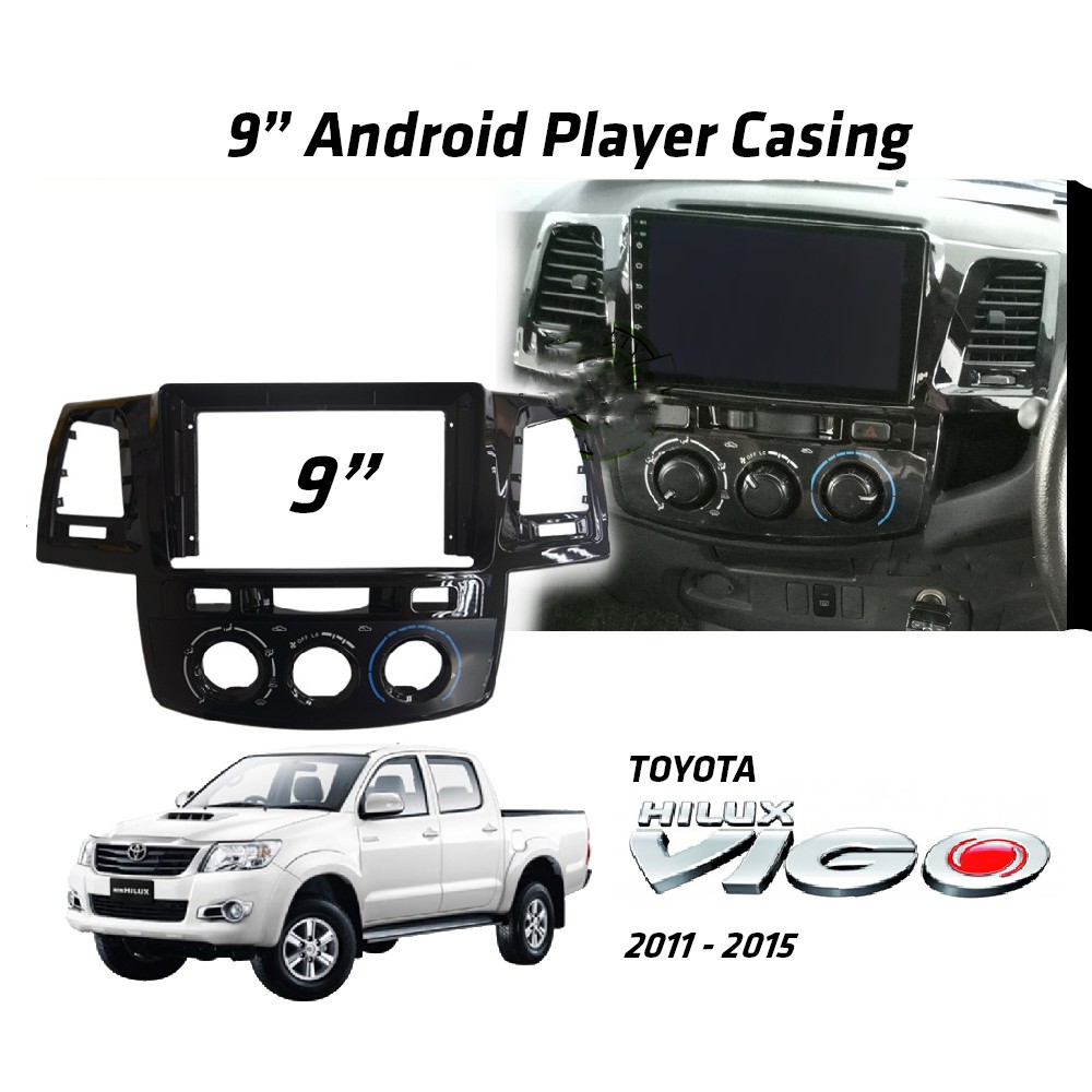 ภาพหน้าปกสินค้าเคสเครื่องเล่น Android Mp5 9 นิ้วสําหรับ Toyota Hilux Vigo 2009-2015