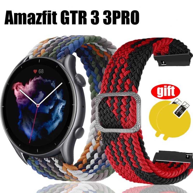 สายนาฬิกาข้อมือไนล่อน-แบบยืดหยุ่น-สามารถปรับได้-สําหรับ-amazfit-gtr3-gtr-3-pro-2021