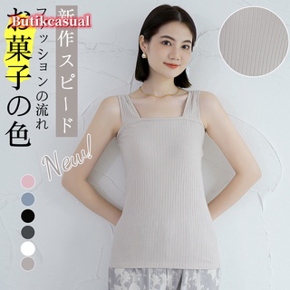 พร้อมส่ง เสื้อยืดแขนกุดลําลอง เนื้อผ้าฝ้าย ยืดหยุ่น ทรงหลวม สไตล์เกาหลี สําหรับผู้หญิง และนักเรียน 2022