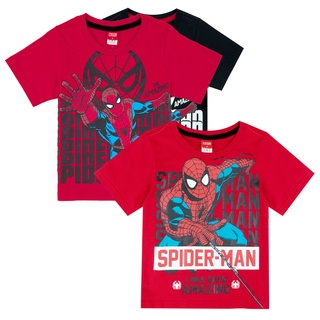 Marvel Boy Spider-Man T-shirt - เสื้อยืดเด็กสไปเดอร์แมน สินค้าลิขสิทธ์แท้100% characters studio