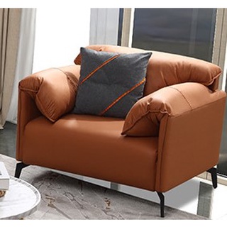 🌲โซฟาผ้าแบบเรียบง่าย ห้องนั่งเล่น โซฟาขนาด1ที่นั่ง เทคโนโลยีผ้า ไม่ต้องทำความสะอาดsingle sofa 1-seater โซฟาSOFA