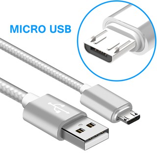 สายเคเบิลMicro Usb Cable Fast Charging สายไนล่อนถักสายเคเบิ้ลและข้อมูล