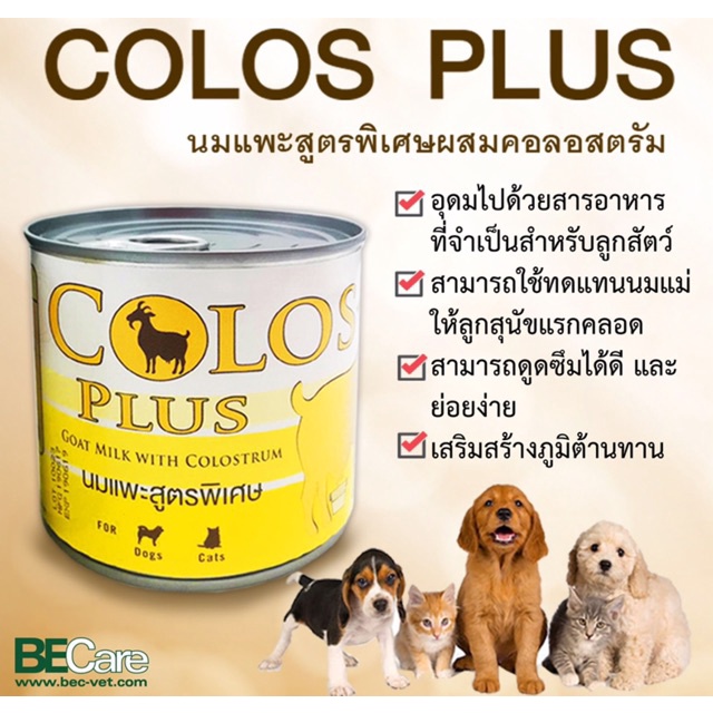 bec-los-plus-นมแพะ-สูตรเข้มข้นอาหารเสริม-ใช้ทดแทนนมแม่-สําหรับสัตว์เลี้ยง