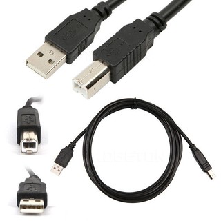 ภาพหน้าปกสินค้าสาย USB 2.0 TO Printer cable AM/BM ยาว 1.8m 3m 5m 10m High Speed-ดำ ที่เกี่ยวข้อง