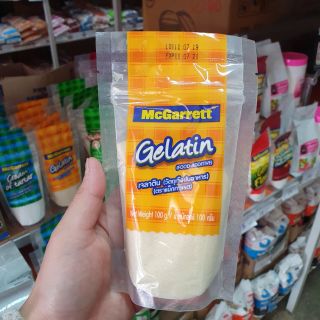 เจลาติน gelatin ตรา mcgarrett ขนาด 100g