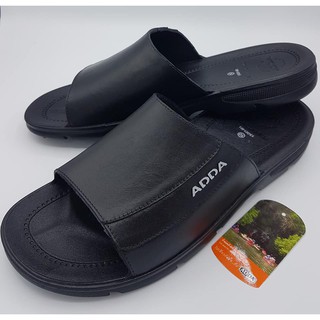 ภาพขนาดย่อของภาพหน้าปกสินค้าADDA รองเท้าแตะ รองเท้าผู้ชาย แบบสวมสีดำ รุ่น 13G01 จากร้าน real.shopping บน Shopee