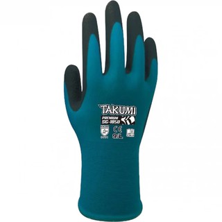 ราคาถุงมือเคลือบยางไนไตร อย่างดี ป้องกันการบาดและป้องกันการลื่นจากการหยิบจับ ยี่ห้อ TAKUMI รุ่น SG-1850