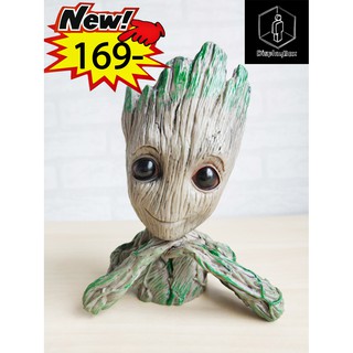 (สินค้าพร้อมจัดส่ง) กระถางต้นไม้  Groot ท้าวคางสองมือ Periphery Guard 2 Tree Groot