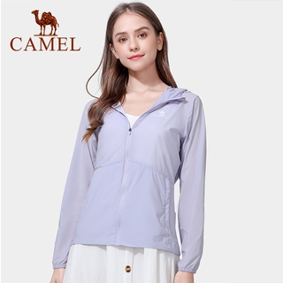 สินค้า Camel เสื้อแจ็กเก็ตแขนยาว มีฮู้ด ป้องกันแสงแดด ระบายอากาศ สําหรับผู้หญิง