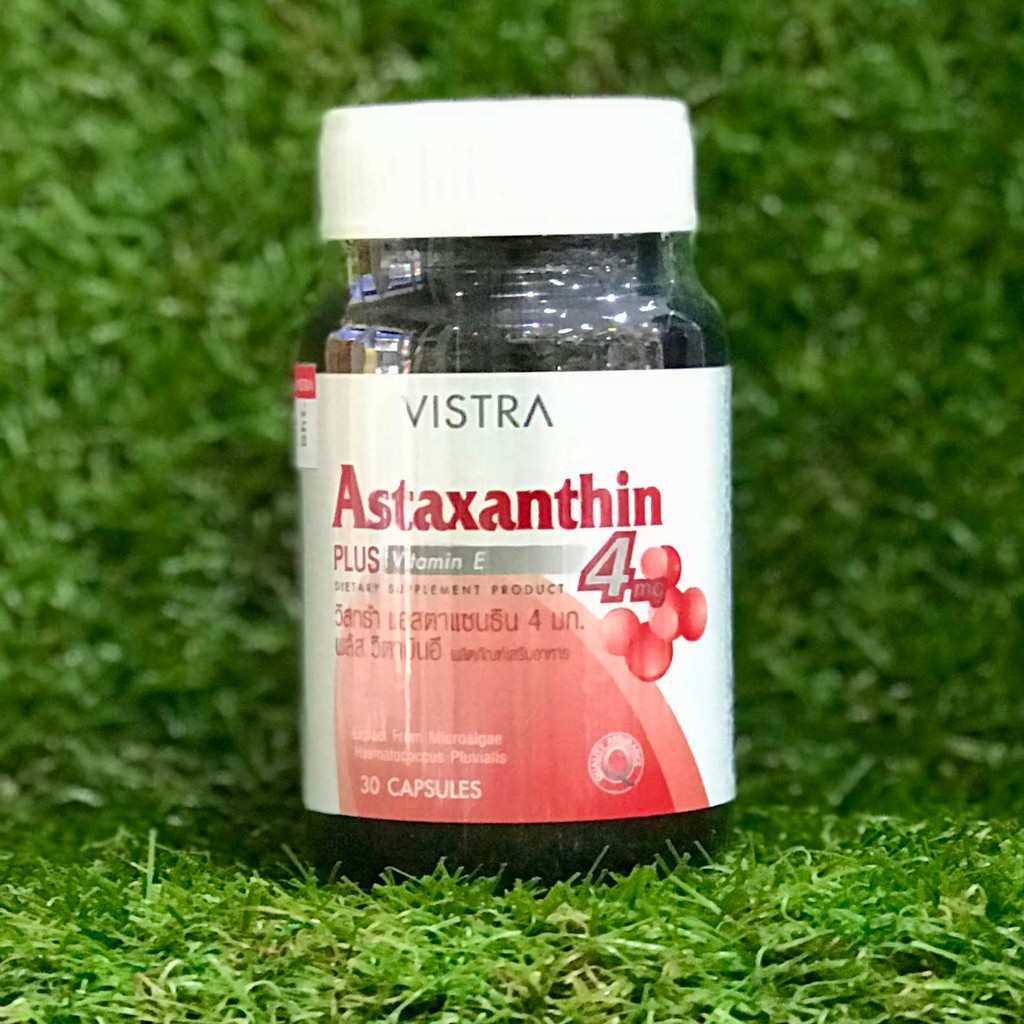 VISTRA ASTAXANTHIN PLUS VITAMIN E 4 MG 30'S Shopee Thailand