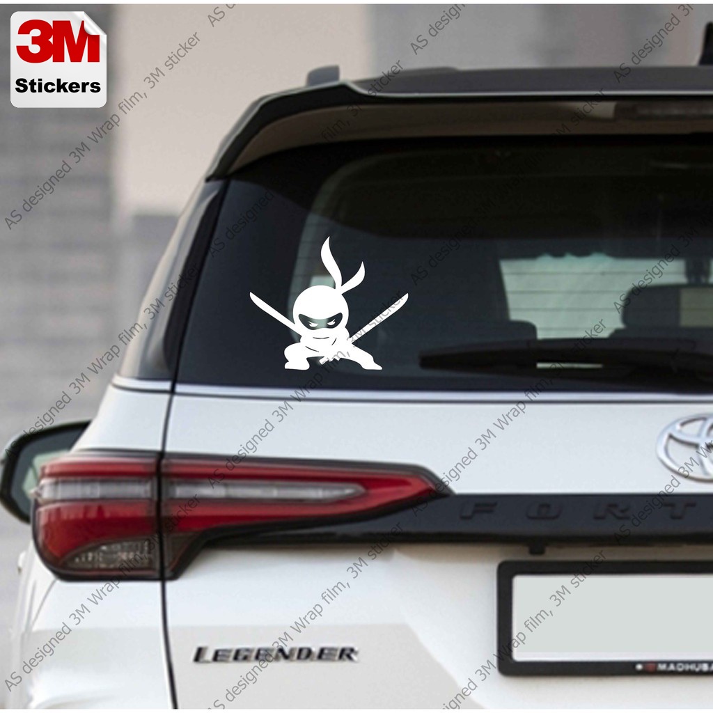นินจา สติ๊กเกอร์ 3M ลอกออกไม่มีคราบกาว Ninja Removable 3M sticker ...