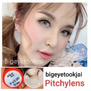 💟 mini/big Ice ( Apisada ) Pitchylens Sweety brown gray Contactlens บิ๊กอาย คอนแทคเลนส์ ราคาถูก แถมตลับฟรี