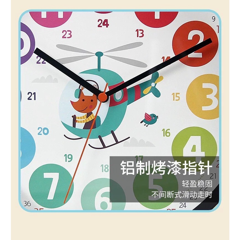 ลายใหม่-นาฬิกาสำหรับเด็ก-หัดดูเวลา-แขวนผนัง-ตั้งโต๊ะ-หลายขนาด-children-s-clock-learning-time