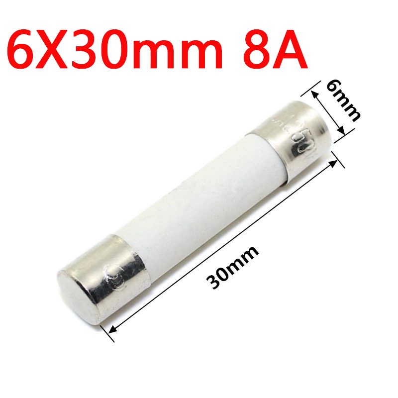 250v 8A 8AMP 6x30mm Quick Blow Gemics R058 RO58 BS1362 ฟิวส์ | Shopee ...