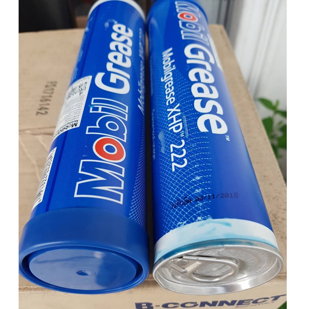 จารบีหลอดmobil-mobilgrease-xhp222-และจารบี-cat-ขนาด390กรัม-lithium-complex-grease-2-multi-purpose-grease