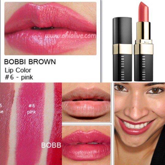 💜CODE: NEWIMWZ💜 💄ลิปสติก BOBBI BROWN lip color#MINI 💄สี pink 6🌟NO  Box🌟 | Shopee Thailand