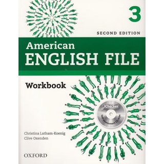 DKTODAY หนังสือแบบฝึกหัด AMERICAN ENGLISH FILE 3:WB.WITH CHECKER (2ED)