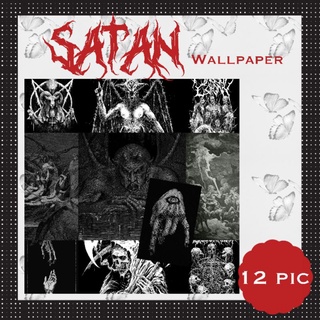 Satan wallpaper ภาพติดตกแต่งห้อง แนวดาร์คซาตาน
