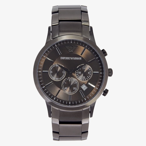 ภาพหน้าปกสินค้าEMPORIO ARMANI นาฬิกาข้อมือผู้ชาย รุ่น AR2454 Classic Chronograph Gun Metal Dial - Gun Metal