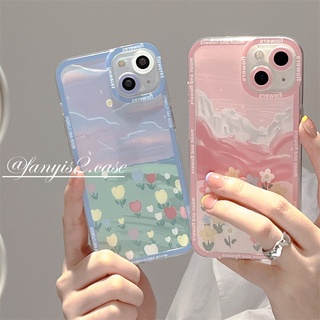 🥳Hot Sale🌈 Huawei Y9s Y9 Prime 2019 Y7A Nova 7i 9 7 Pro 7Se 6Se 4e 3i Colorful Clouds Flower Phone Case Clear Soft Protective Cover