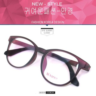 Fashion M Korea แว่นสายตา รุ่น 8537 สีชมพูเข้มด้าน  (กรองแสงคอม กรองแสงมือถือ)