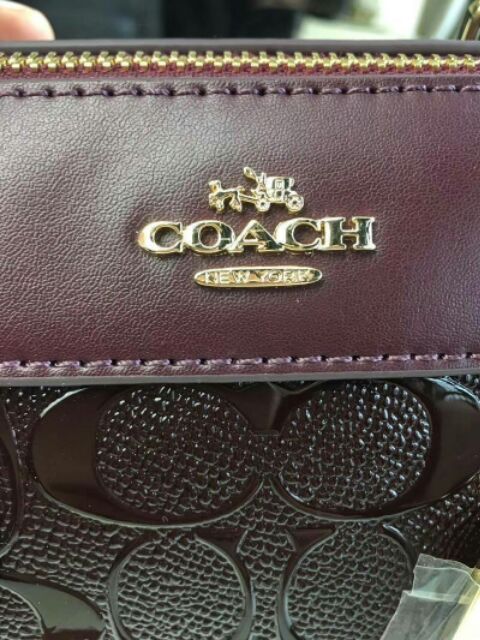 coach-f11920-mini-bennett-satchel-in-signature-debossed-patent-leatherแท้-outlet