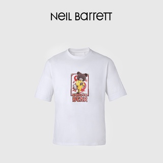 เสื้อยืดแขนสั้น พิมพ์ลาย NEIL BARRETT Neo Bennett Kung Fu Bear สําหรับผู้ชายS-5XL