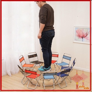 ภาพขนาดย่อของสินค้าGZ market ปลีก/ส่ง 80133 เก้าอี้พกพา (คละสี) เก้าอี้พับได้ เก้าอี้ตกปลาแบบพกพา