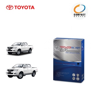 Compact ผ้าเบรค (หน้า-หลัง) Toyota Vigo 2WD 4WD Prerunner โตโยต้า วีโก้ 4x2 เตี้ย 4x4 พรีรันเนอร์ ยกสูง