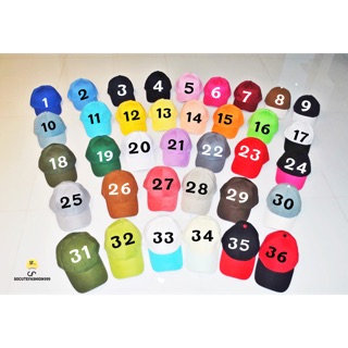 พร้อมส่ง หมวกแก๊ปผ้า เกรดA สี 1-20