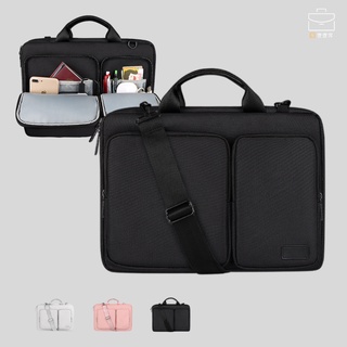 กระเป๋าใส่แล็ปท็อป จุของได้เยอะ มีหลายช่อง สไตล์นักธุรกิจ สําหรับผู้ชาย ขนาด 13.3-15.6 นิ้ว