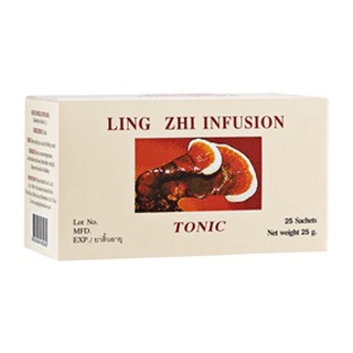 ชาชงเห็ดหลินจือ กิฟฟารีน Ling Zhi Infusion GIFFARINE บำรุงร่างกาย บำรุงไต ขับเสมหะ ลำคอสดชื่น เสริมภูมิต้านทาน