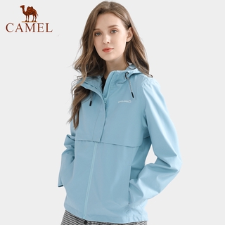 Camel เสื้อแจ็กเก็ตเดินป่า ผู้หญิง กันลม กันน้ํา ปีนเขา เดินป่า กลางแจ้ง