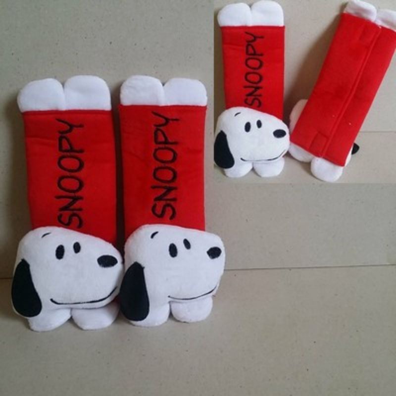 อุปกรณ์-แต่งรถ-คาดซีทเบลท์-seatbelt-ในรถ-1-setมี-2อัน-ลาย-สนู๊ปปี้-snoopy-ชาร์ลี-บราวน์-chalie-brown