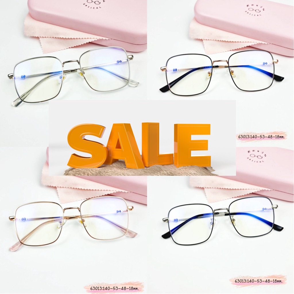 ภาพหน้าปกสินค้าแว่นตา แว่นกรองแสง สไตร์เกาหลี เลนส์ตัดใหม่สั่งตัดค่าสายตาได้ค่ะ สำหรับผู้หญิง (รุ่น 63013)