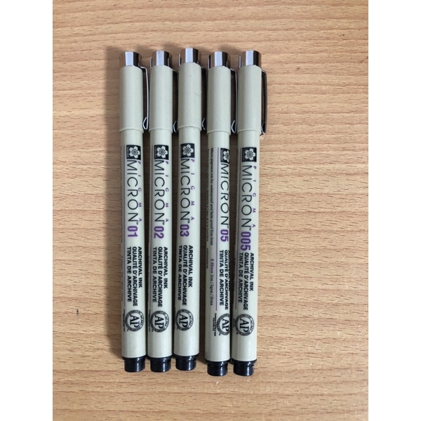 ปากกาตัดเส้น-ปากกาพิกม่า-ซากุระ-sakura-pigma-pen-หัวเข็ม-น