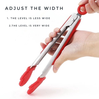 ไม้หนีบคีบอาหารซิลิโคน Smart silicone tongs