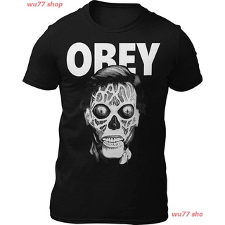 2022 They Live - Obey 1988 Movie T-Shirt เสื้อยืดผู้ชาย ดพิมพ์ลาย เสื้อยืดผ้าฝ้าย คอกลม cotton ความนิยม sale