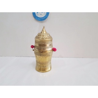 Brass byfa B1289 เต้าปูนโบราณ ใหญ่พิเศษ 9นิ้ว