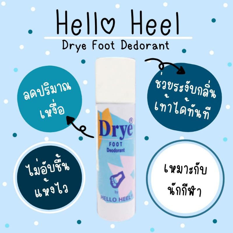 ภาพหน้าปกสินค้าเก็บปลายทาง สเปรย์ดับกลิ่นเท้า HelloHeel ลดปริมาณเหงื่อทำให้เท้าแห้งสบาย