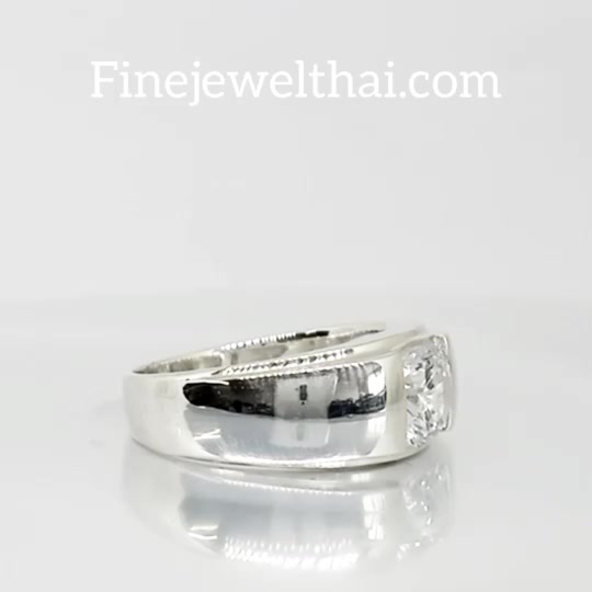 finejewelthai-แหวนเพชร-แหวนเงิน-เพชรสังเคราะห์-เงินแท้-แหวนหมั้น-แหวนแต่งงาน-r1457cz