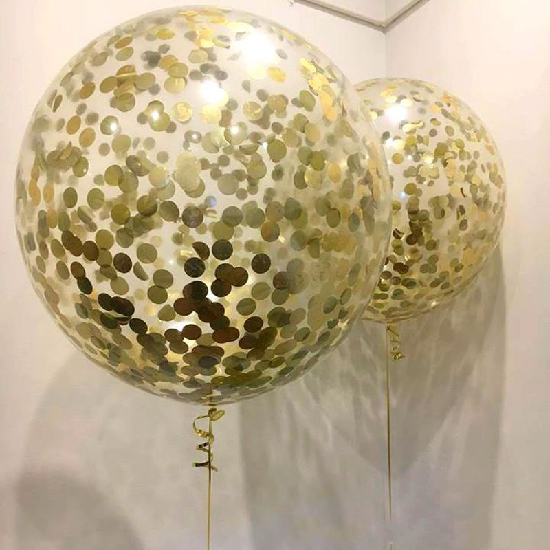 1Pcs random Balloon Gold Confetti Balloon Latex Helium For Birthday ...