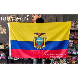 <ส่งฟรี!!> ธงชาติ เอกวาดอร์  Ecuador Flag 4 Size พร้อมส่งร้านคนไทย