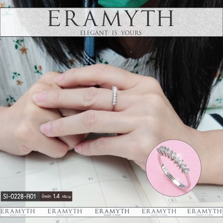 Eramyth Jewelry แหวน เงินแท้ SI-0228-R01 งานฝังเพชรสวิลCZ สินค้ามาตรฐานส่งออก(สินค้าพร้อมส่ง)