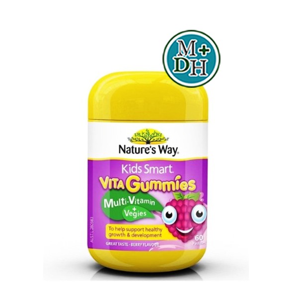 ภาพหน้าปกสินค้าNature's Way Kids Vita Gummies Multivitamin + Vegies เนเจอร์สเวย์ วิตามินรวม สำหรับเด็ก เบื่ออาหาร 60 เม็ด 17789 จากร้าน medicalhub115 บน Shopee