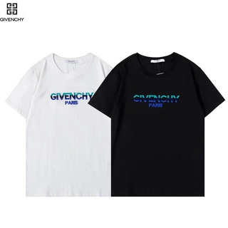 เสื้อยืดแขนสั้น ผ้าฝ้าย ปักลาย Givench แฟชั่นสําหรับผู้ชาย และผู้หญิง