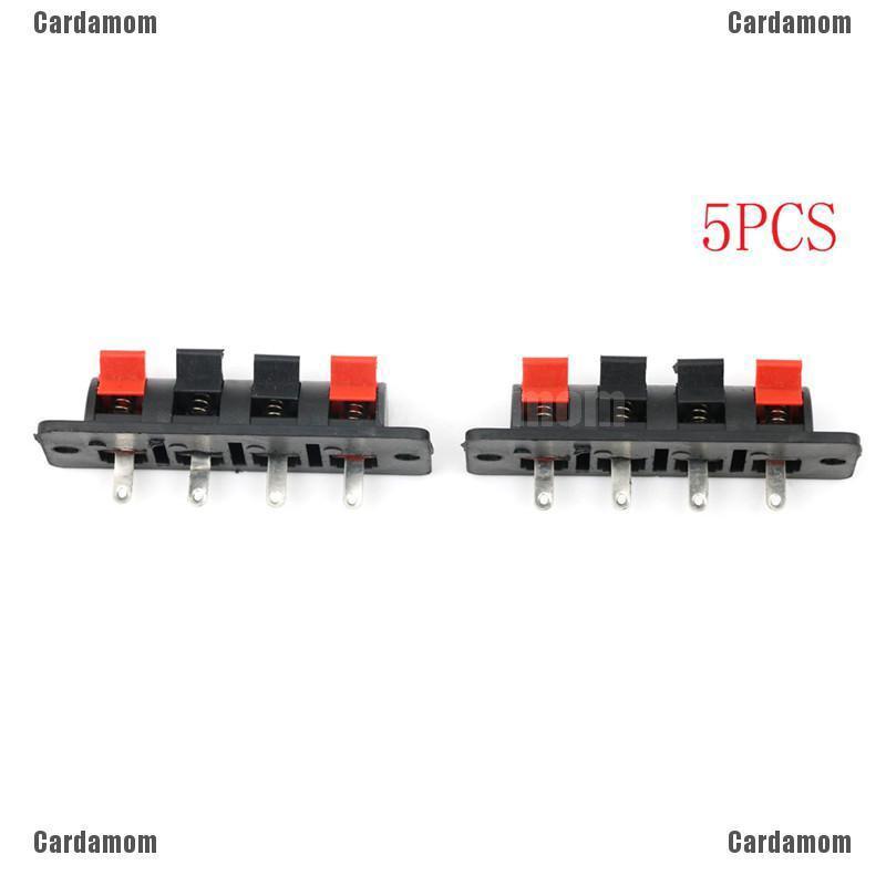 [ELE&amp;IND] บอร์ดเชื่อมต่อลําโพง แถวเดียว 4 Pin 4 ตําแหน่ง 5 ชิ้น