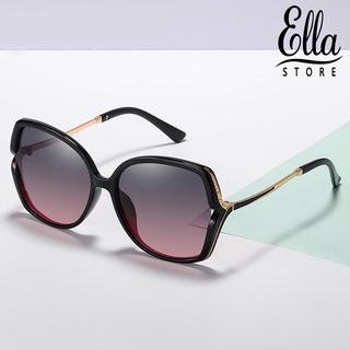 Ellastore123 AORON แว่นตากันแดด เลนส์โพลาไรซ์ PC UV400 กรอบใหญ่ เปลี่ยนสีได้ สําหรับผู้หญิง