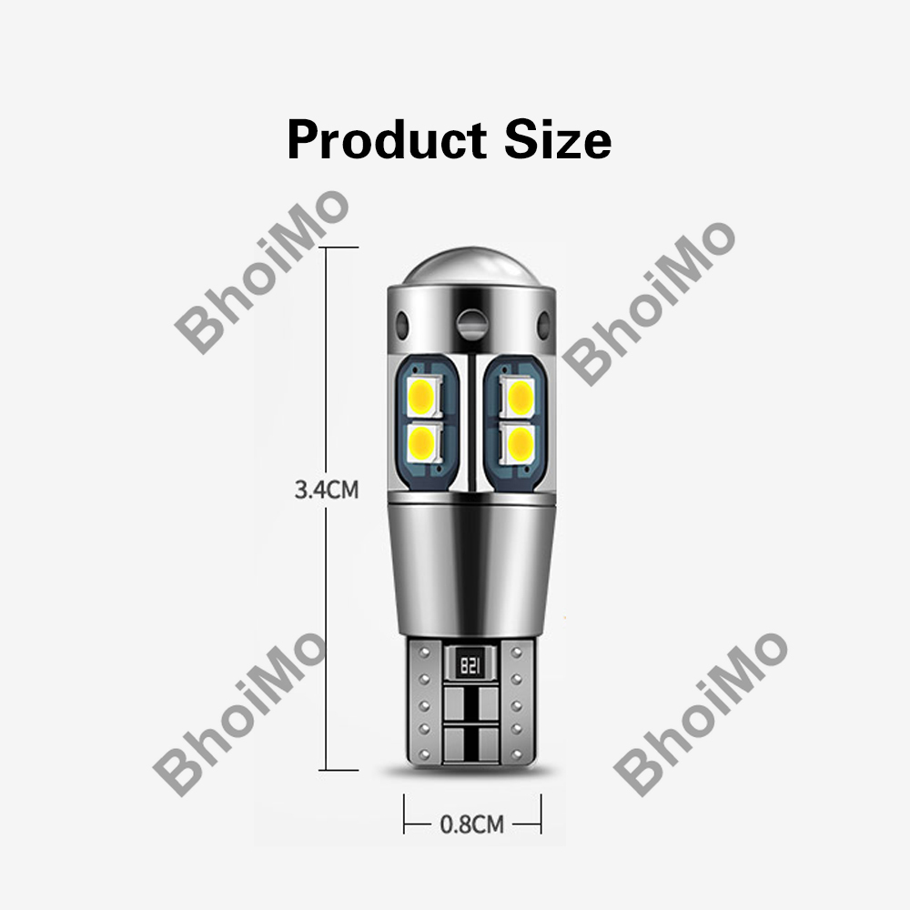 หลอดไฟ-led-10-smd-w5w-3030-194-168-สําหรับติดป้ายทะเบียนรถยนต์